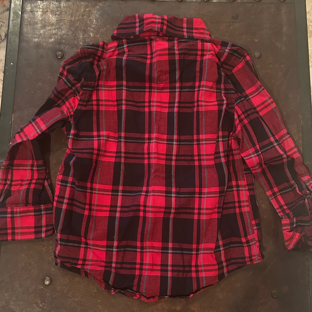 Garanimals Red and Black Plaid Button Down Shirt - Picture 3 of 3